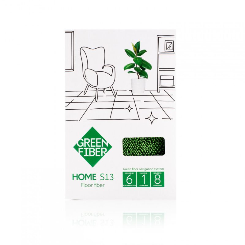 Green Fiber HOME S13, Файбер Твист для пола, зеленый